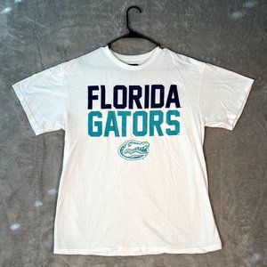 Majestic Florida Gators Shirt Men's Large White Short Sleeve Shirt